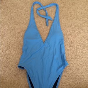 Aerie one piece plunge high cut swimsuit